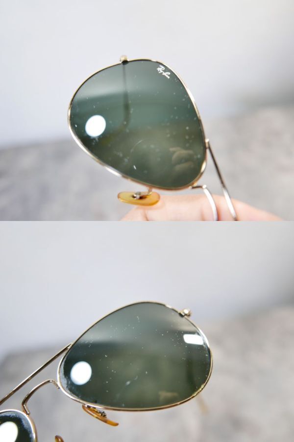 ■⑨Ray Ban レイバン サングラス アビエーター RB 3025 LARGE METAL L0205 58□14 3N ケース付き 現状品＠送料520円の画像10