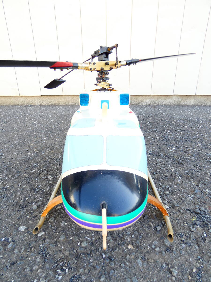 ◎ジャンク 大型ラジコン ヘリコプター D-HOPP 完成品 本体のみ 全長約150cm/翼長約160cm/重量約4.3㎏ 動作未確認 詳細不明 ＠直取り限定_画像2