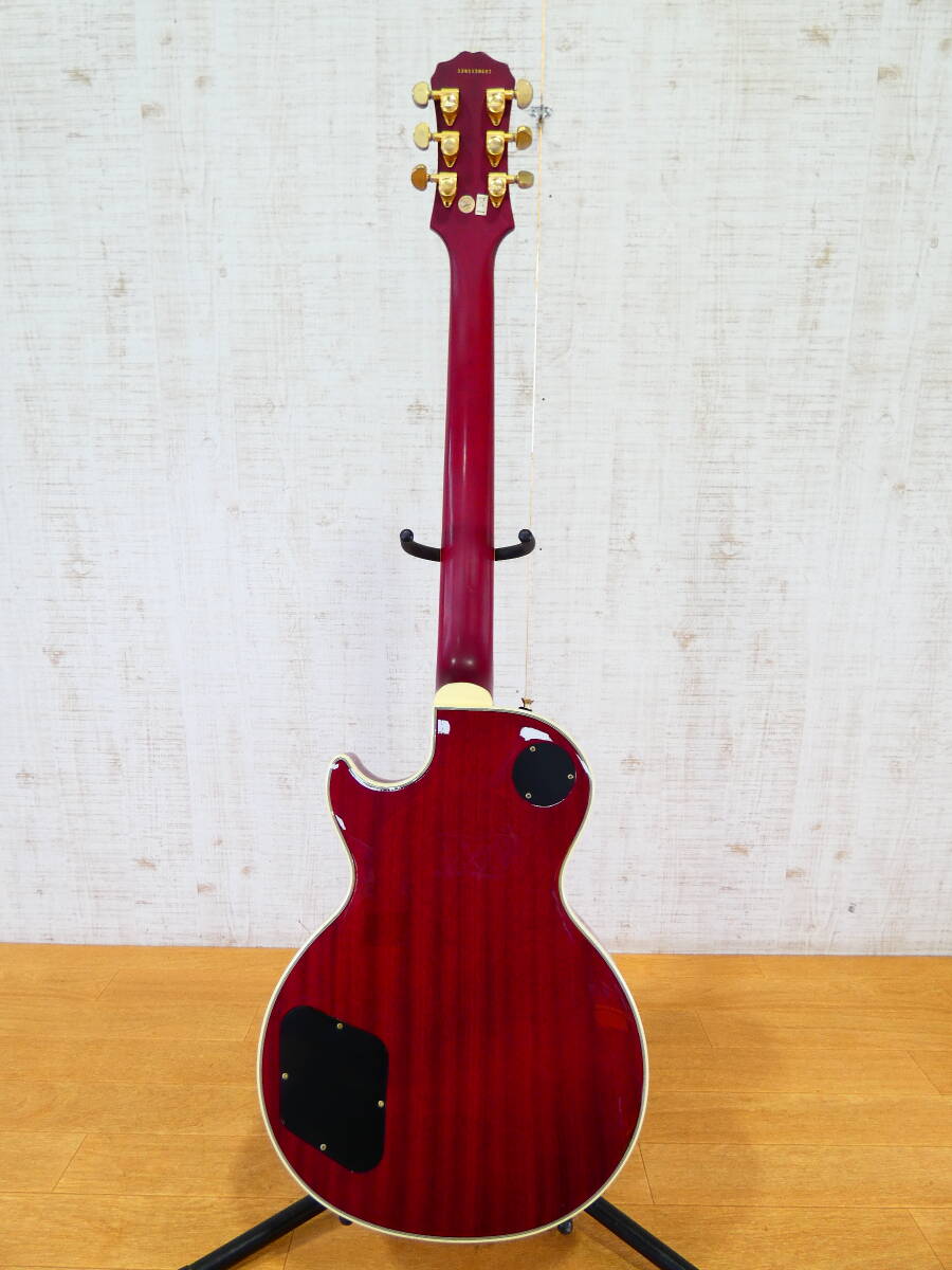 ★【S) USED!Epiphone エレキギター Les Paul Custom Prophecy plus★エピフォン/レスポールカスタム/ケース付き ※現状品＠170（3）】の画像2