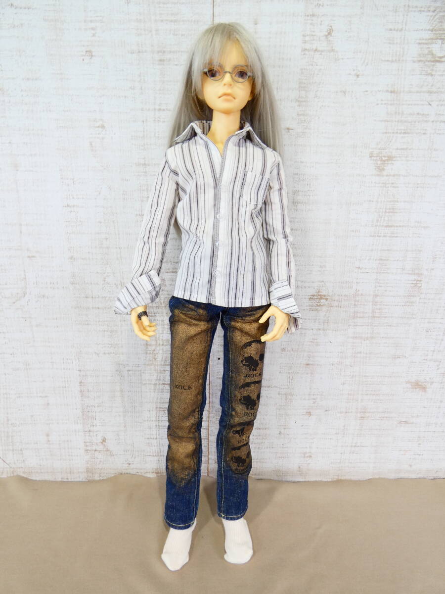 ◎フィギュア 男の子(男性)人形/西洋人形 ドール メンズボディ SS10 関節可動 全長約65cm/重量約2kg弱 おまけ付き 詳細不明 ＠120(4)