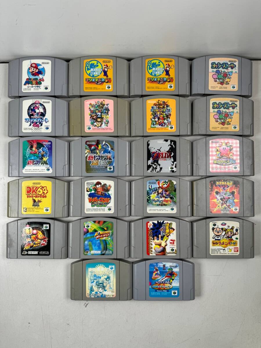 ♪【中古】任天堂 Nintendo 64 ソフト 22本 まとめ N64 ロクヨン ゲーム カセット 動作未確認 ジャンク ＠60(4)