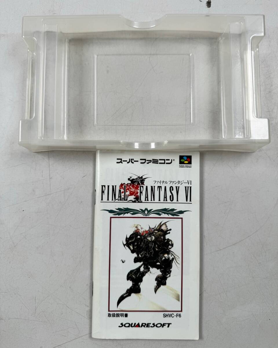 ♪【中古】Nintendo スーパーファミコン 箱 説明書 付き ソフト ファイナルファンタジーVI 任天堂 スーファミ FF6 カセット ＠送料520円(4)の画像5