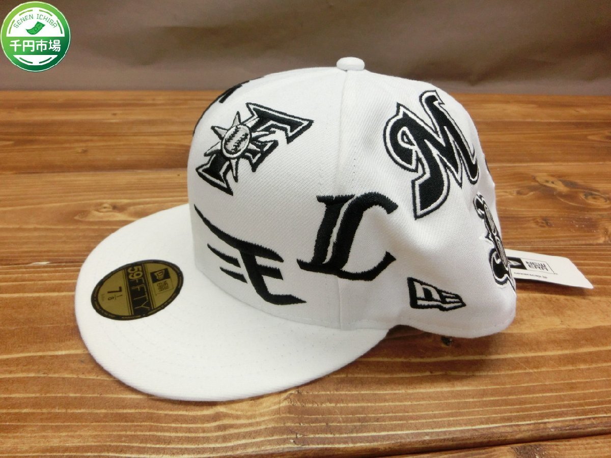 【YL-0080】即決 新品 NEW ERA eBASEBALL プロスピAリーグ 2021 ALLOVER 5950 白/黒 7 1/8 ニューエラ 12球団 定価9700円【千円市場】_画像1