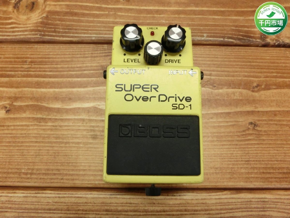 【Y-9848】BOSS SD-1 Super Over Drive スーパードライブ エレキギター 現状品【千円市場】の画像1