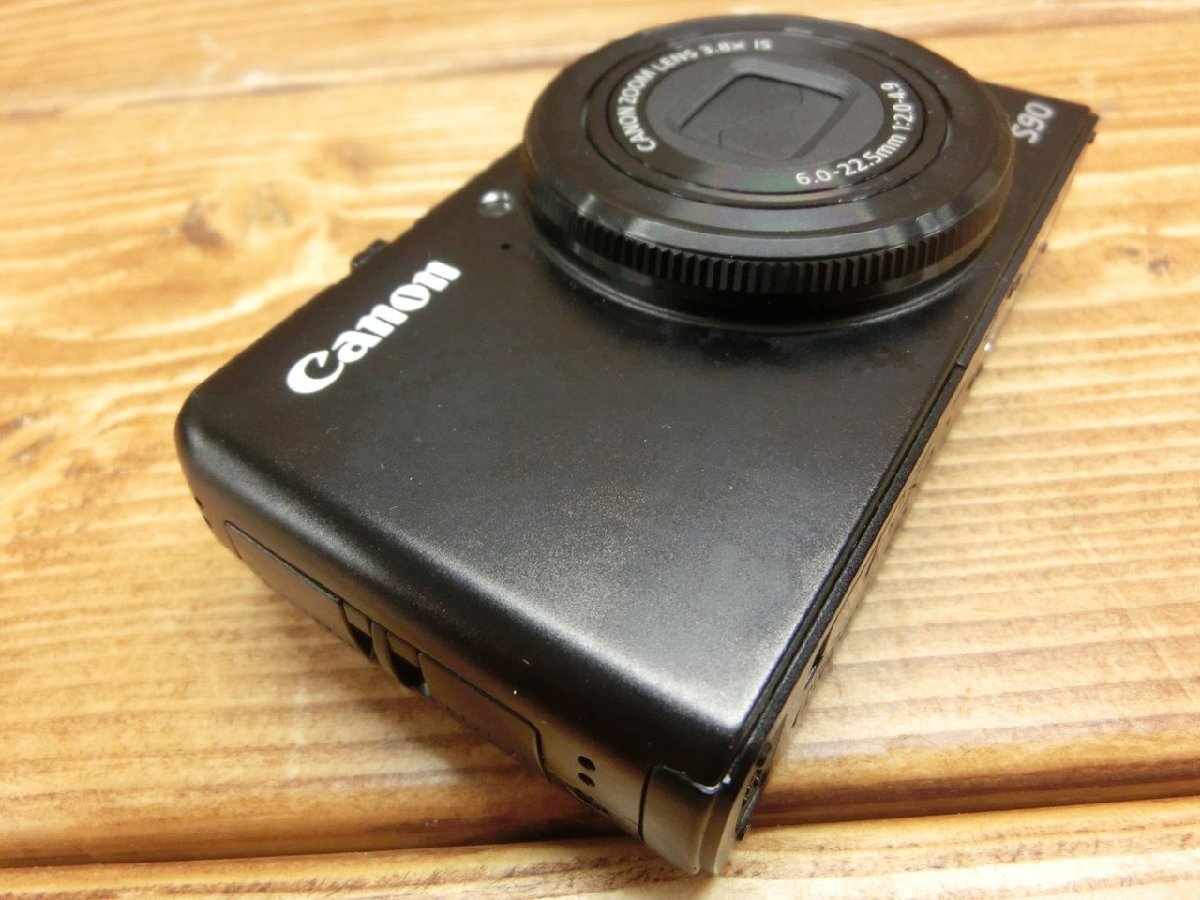 【HG-0410】Canon コンパクトデジタルカメラ PowerShot S90 CANON ZOOM LENS 3.8x 6.0-22.5mm 1:2.0-4.9 ブラック系 現状品【千円市場】の画像8