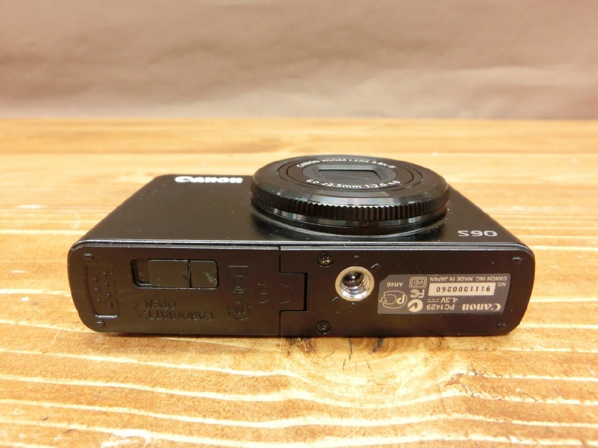 【HG-0410】Canon コンパクトデジタルカメラ PowerShot S90 CANON ZOOM LENS 3.8x 6.0-22.5mm 1:2.0-4.9 ブラック系 現状品【千円市場】の画像6