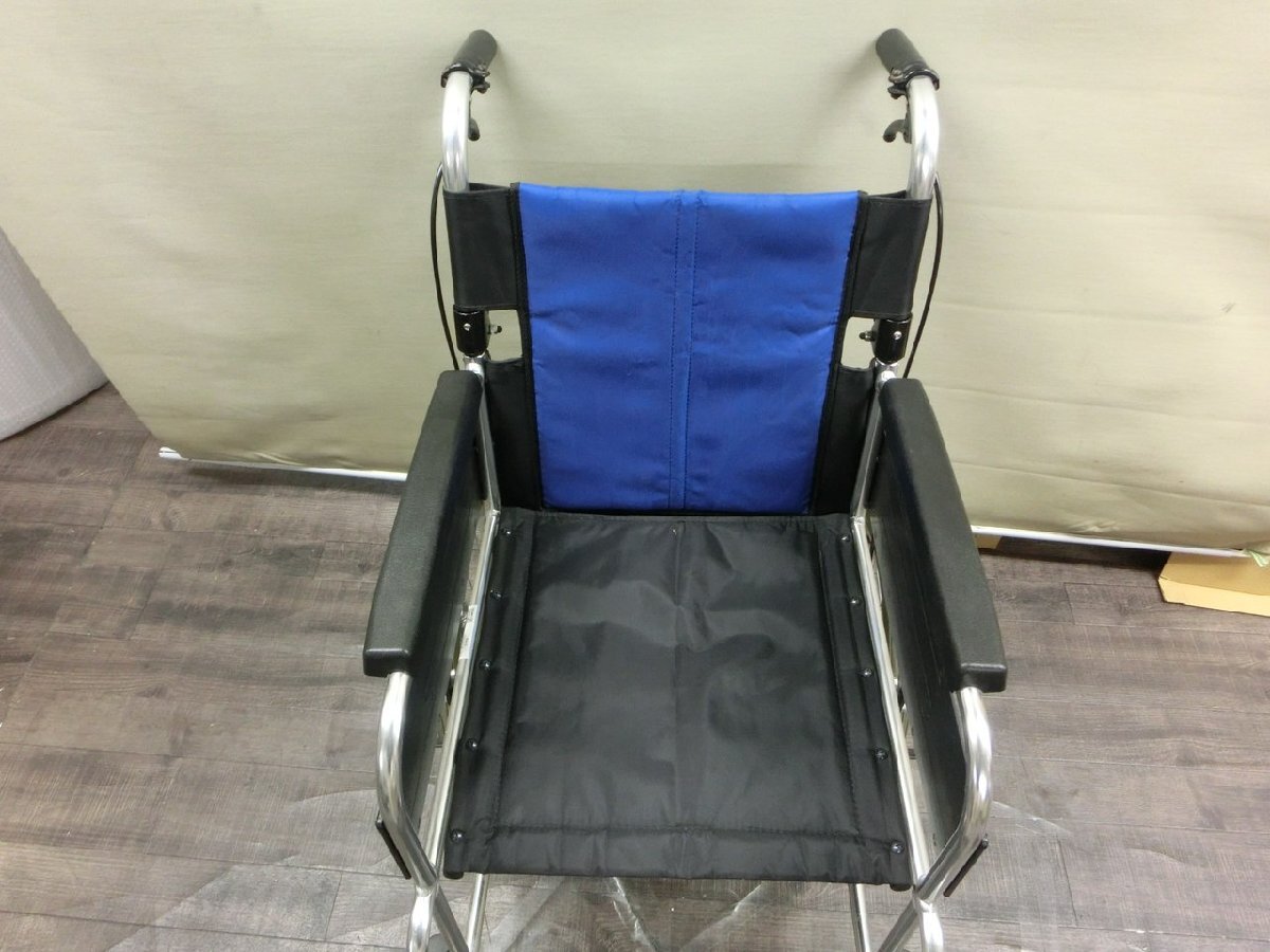 【YI-1055】MIKI ミキ BALシリーズ Wheel chair 自走式 車椅子 軽量 折り畳み 自走介助兼用 介助曜標準形 東京直接取引可【千円市場】の画像3