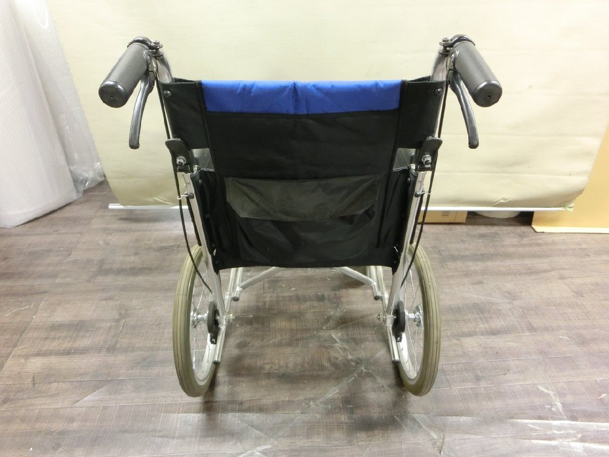 【YI-1055】MIKI ミキ BALシリーズ Wheel chair 自走式 車椅子 軽量 折り畳み 自走介助兼用 介助曜標準形 東京直接取引可【千円市場】の画像8