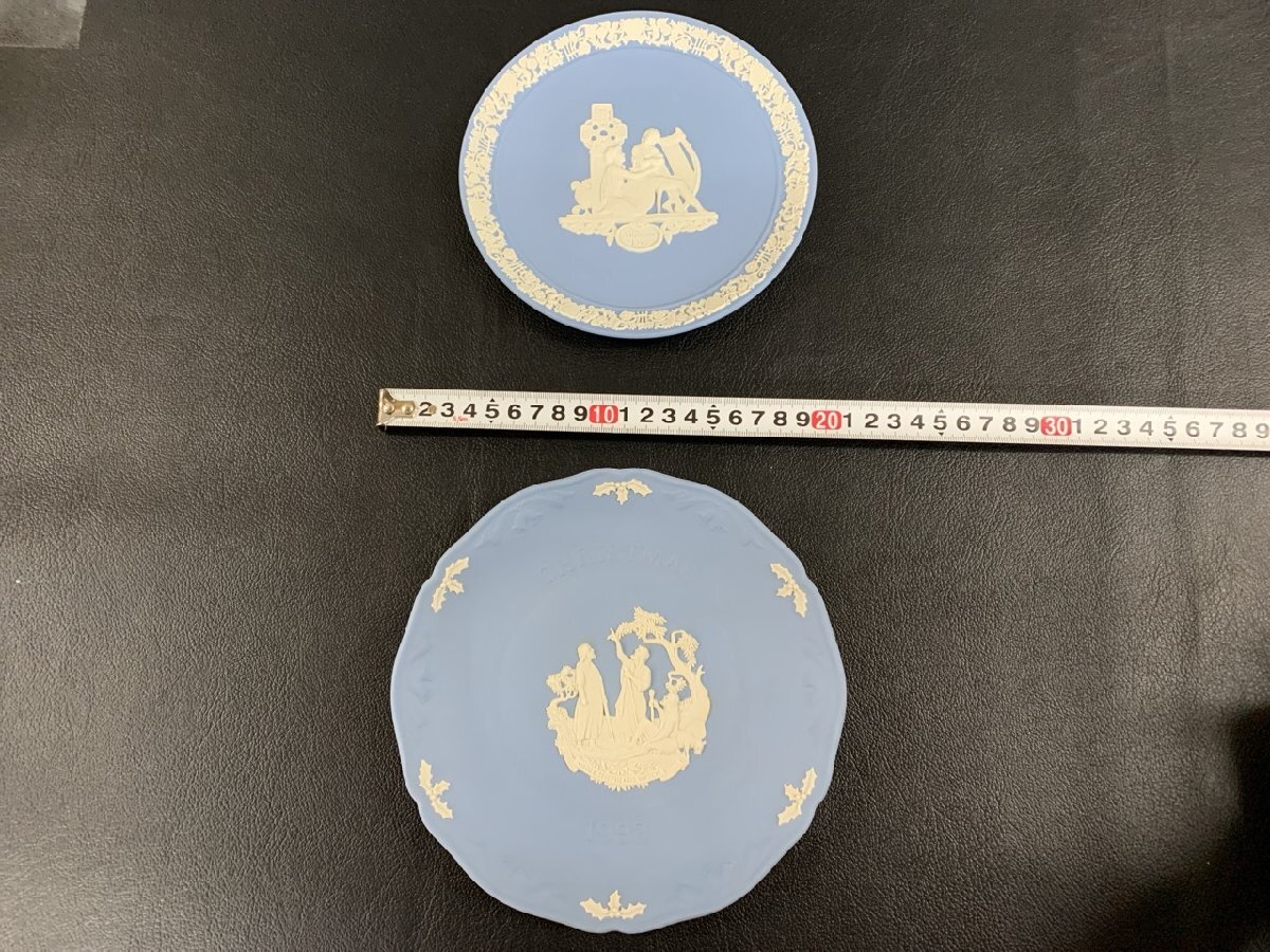 【Y-9872】ウェッジウッド WEDGWOOD 食器 プレート ウエディング 1995 バレンタイン 1993 クリスマス ジャスパー 7枚セット【千円市場】の画像9