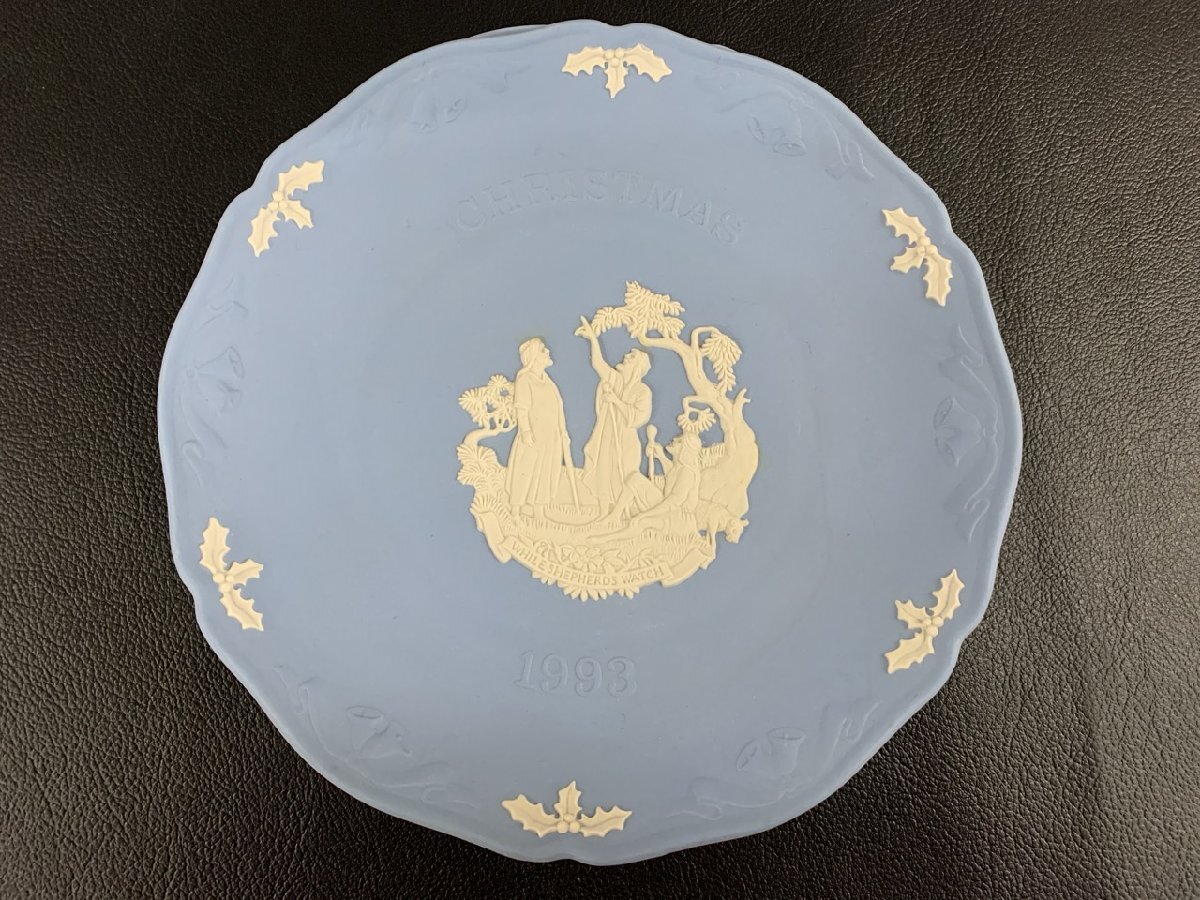 【Y-9872】ウェッジウッド WEDGWOOD 食器 プレート ウエディング 1995 バレンタイン 1993 クリスマス ジャスパー 7枚セット【千円市場】の画像4