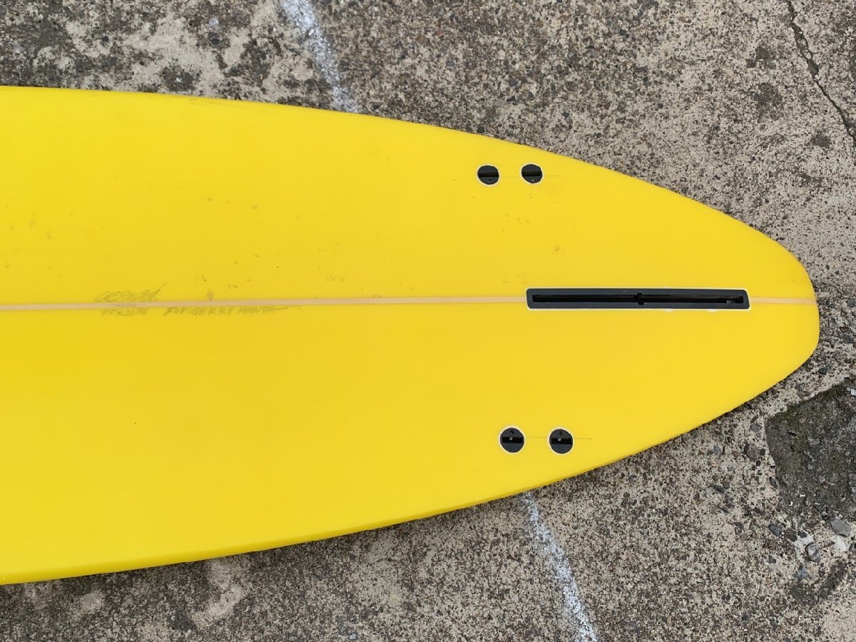 [YI-1071] beautiful goods uesugi surfboard surfing approximately 224cm(7*4) Tokyo Katsushika-ku direct .[ thousand jpy market ]