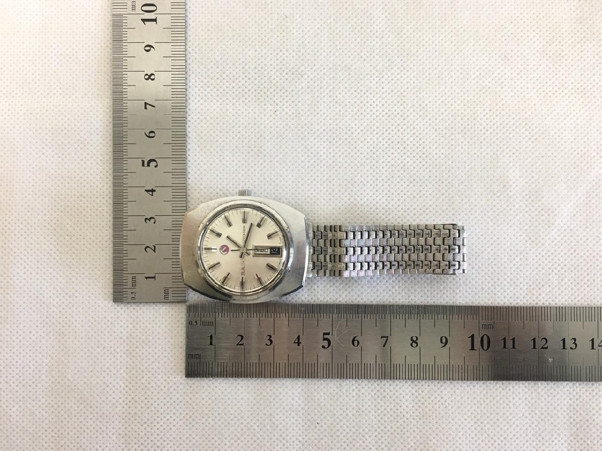 【D-1734】RADO ラドー VOYAGER ボイジャー 11814 自動巻き オートマチック 腕時計 現状品【千円市場】の画像8