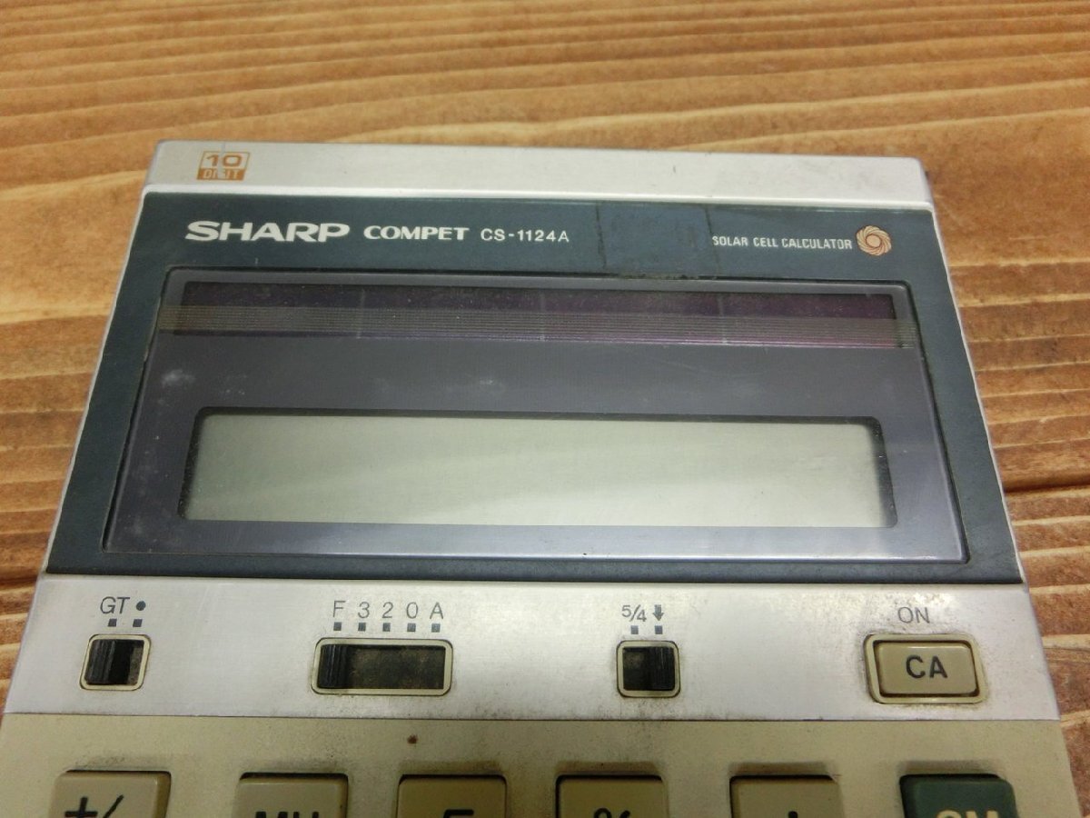 [OY-3157]CASIO Casio US-120 SHARP sharp COMPET CS-1124A calculator 2 point set summarize present condition goods [ thousand jpy market ]