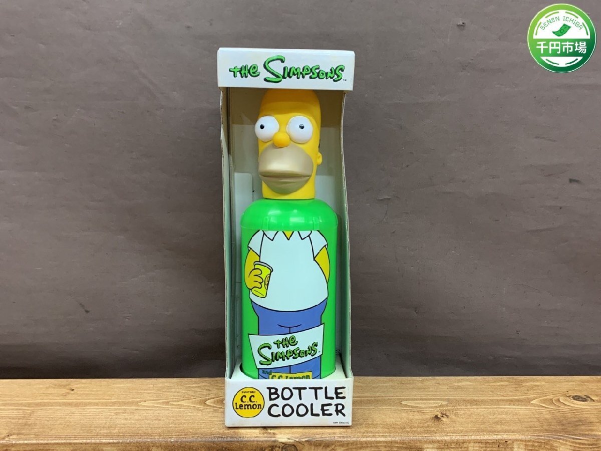 【OY-3314】希少 限定 未使用 シンプソンズ サントリー C.C.レモン ペットボトルクーラー ノベルティ SIMPSONS 外箱付【千円市場】の画像1