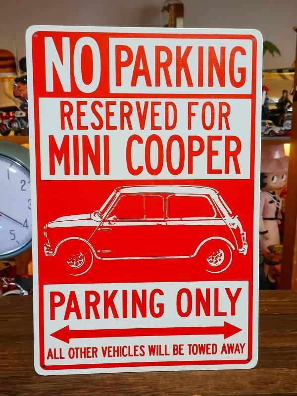 жестяная пластина табличка Mini Cooper специальный парковка 