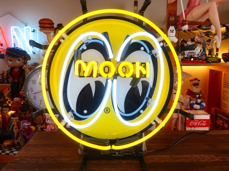 . редкость *Moon eyes moon I z neon автограф табличка гараж Setagaya основа . интерьер секрет основа земля для american Dyna -.!