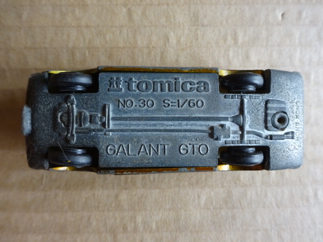 昭和レトロ tomica No.30 GALANT GTO HONG KONG 香港 トミカ 三菱 ギャラン ミニカー ホンコントミカ の画像9