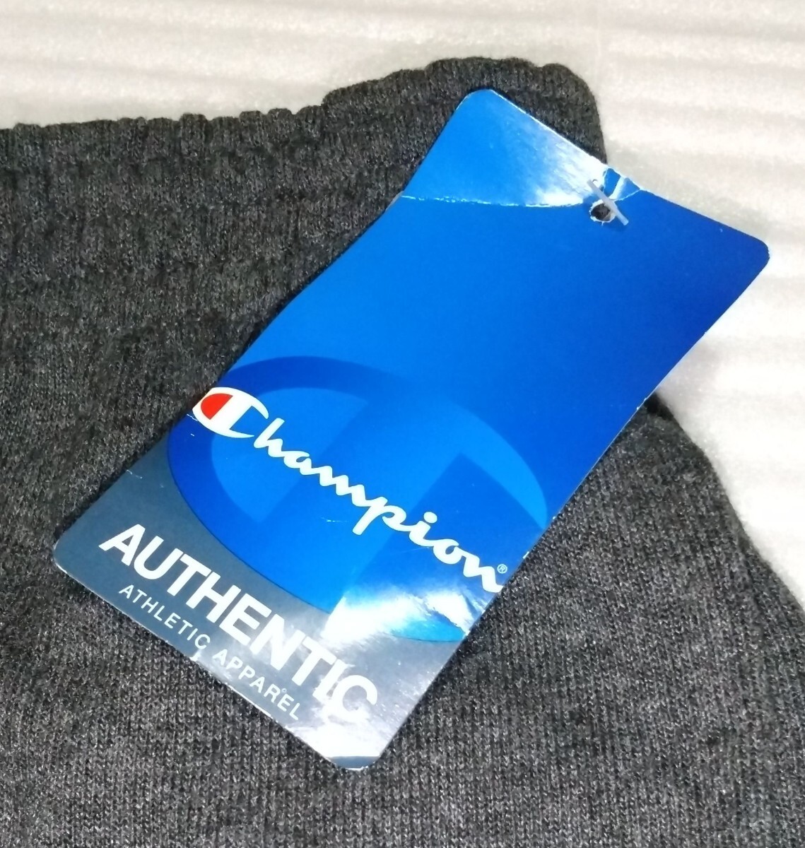 未使用 Champion チャンピオン ワンポイント ショート短パンツ半ハーフ ズボン 大きなサイズ(ジャパン 2XL)USA XL LL グレイGLAY AUTHENTICの画像4