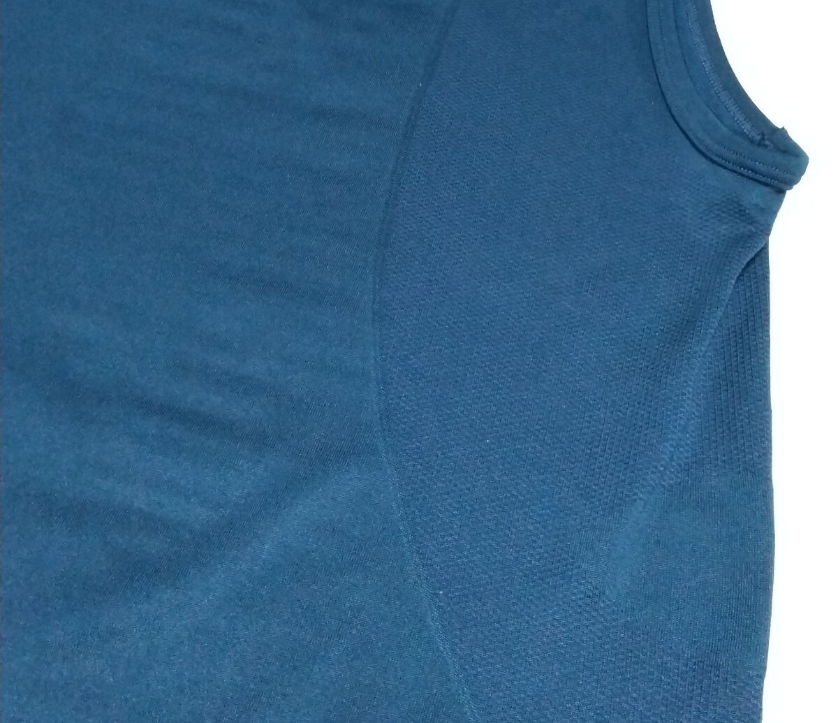 ☆NIKE ナイキ ノースリーブ ストレッチ スリーブレス シャツ大きなサイズ(2XL以上)ネイビー紺色メッシュ薄手超軽量 肩幅 約51身幅57丈85cm_※メッシュの部分があります。