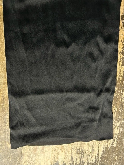 未使用品タグ付 スイス製 AKRIS アクリス パンツ 光沢 スラックス ワイド ロング 黒42の画像8