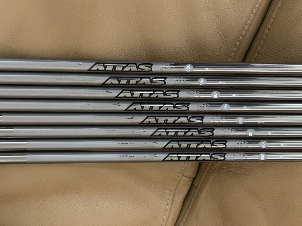  UST Mamiya ATTAS IRON マミヤ アッタス アイアン　シャフト 8本セット　80R _画像1