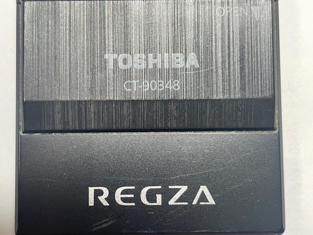 良品 TOSHIBA 東芝 レグザ テレビ用 リモコン CT-90348_画像2