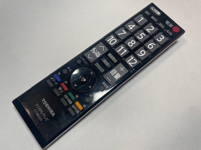 良品 TOSHIBA 東芝 デジタルテレビ リモコン CT-90320_画像1