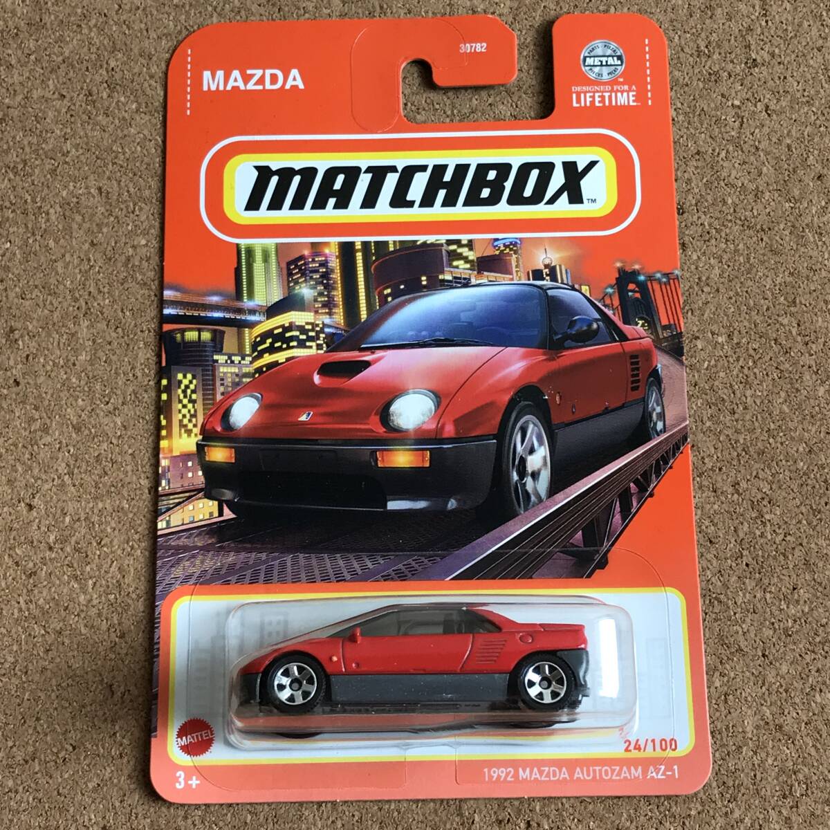 （05、）1992 MAZDA AUTOZAM AZ-1, レッド, ブリスターパック【マッチボックス】の画像2