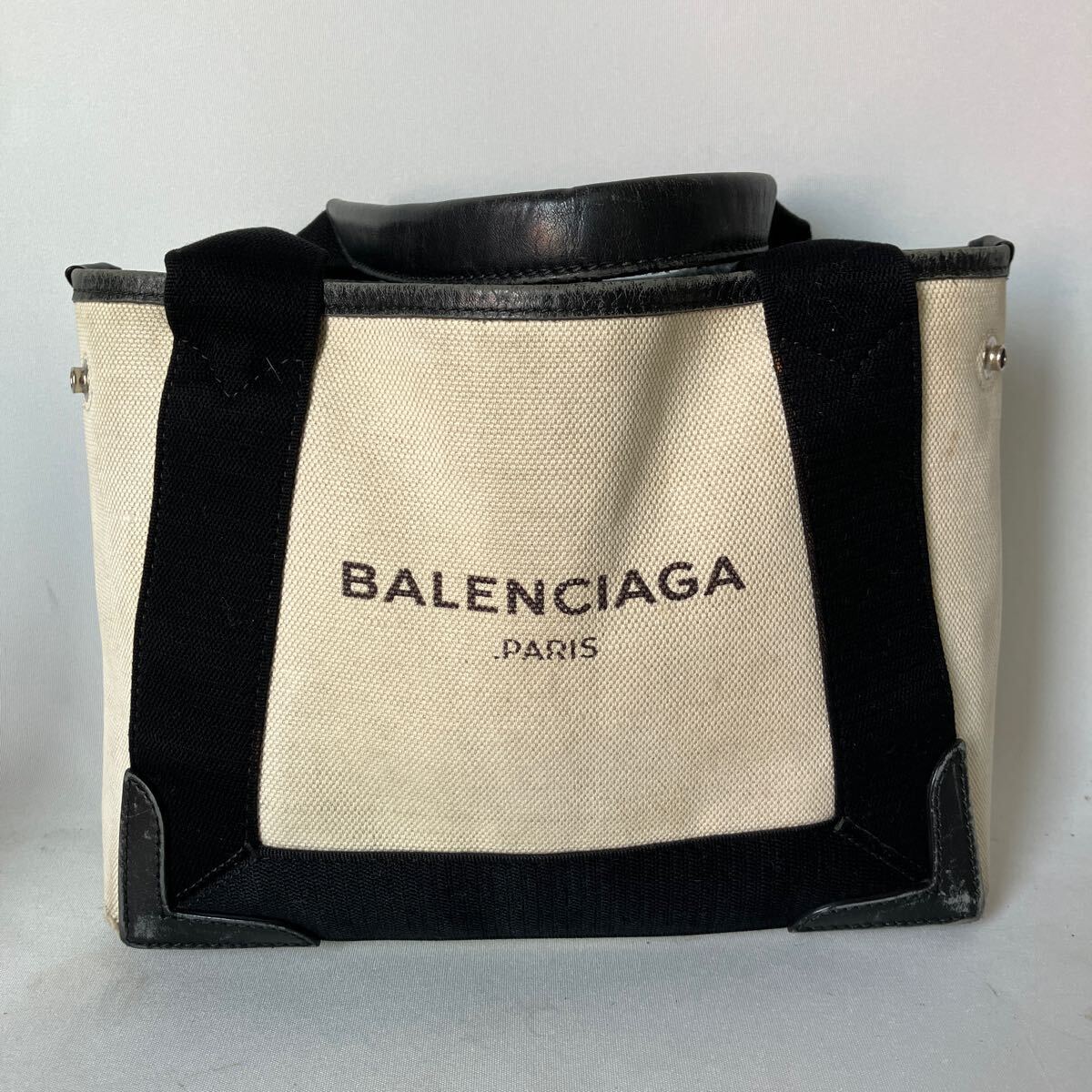 [500 иен старт ]BALENCIAGA Balenciaga большая сумка парусина ручная сумочка 