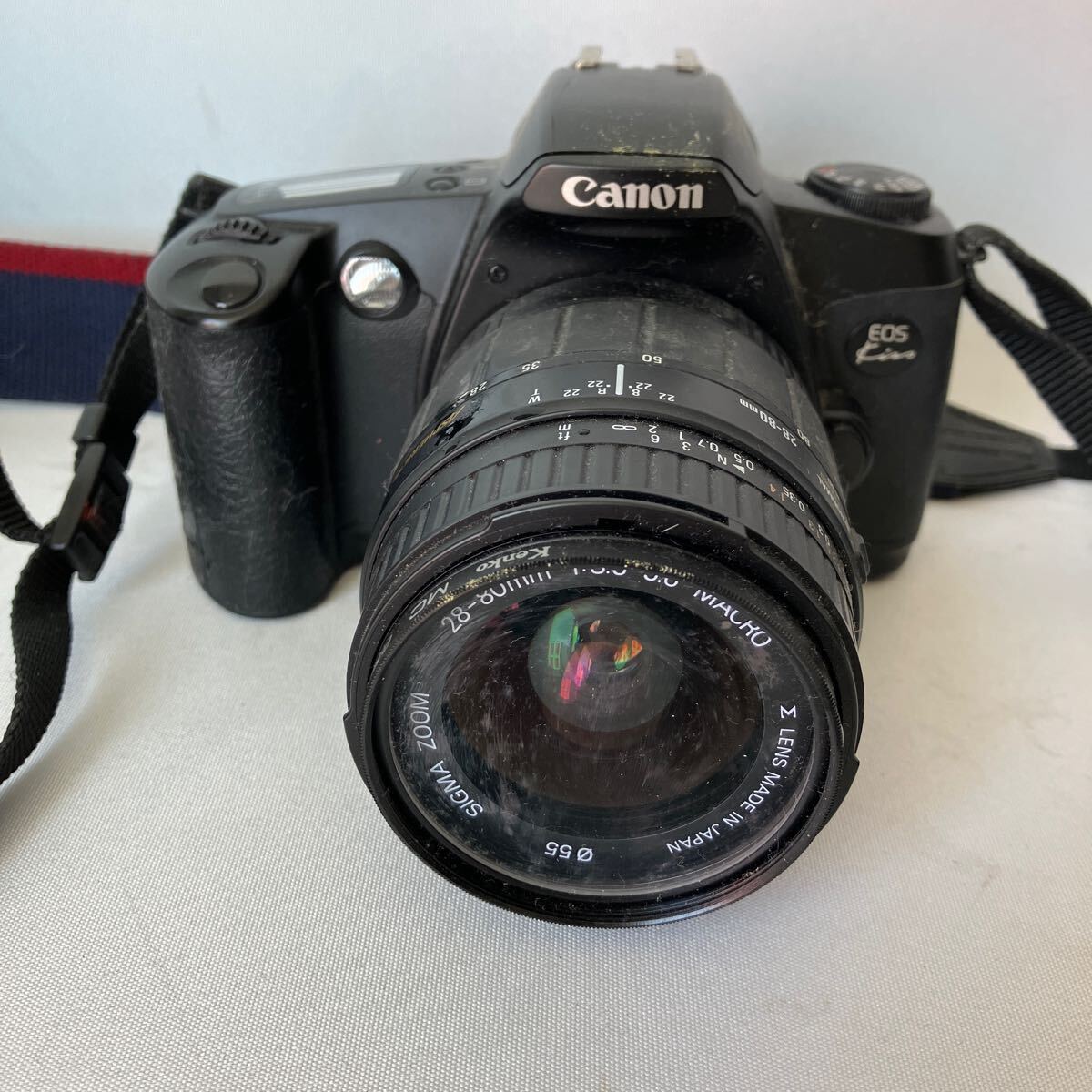 □【500円スタート】Canon EOS kiss X7 デジタル一眼レフカメラ EOS kissフィルムカメラ SIGMA レンズ まとめ売り3点の画像7