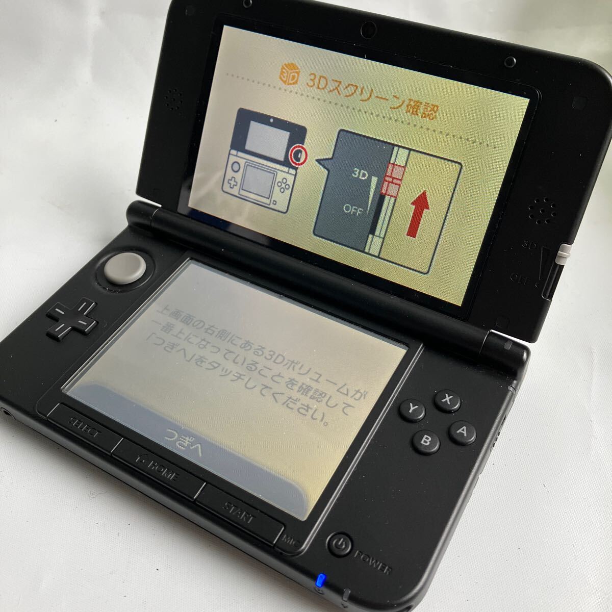 ▽【500円スタート】NINTENDO 3DS LL SPR-001(JPN) ブラック ACアダプター・箱・取扱説明書付き 稼動品 美品の画像10