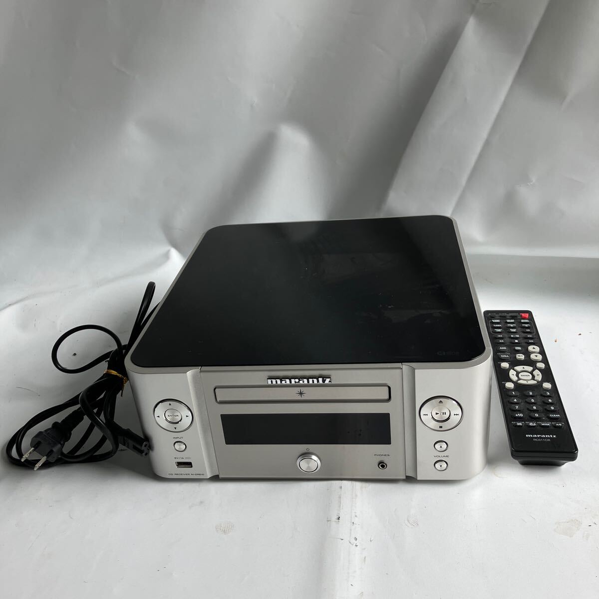 □【500円スタート】marantz マランツ ネットワークCDレシーバー シルバーゴールド M-CR610 2015年製 リモコン付き 通電◎