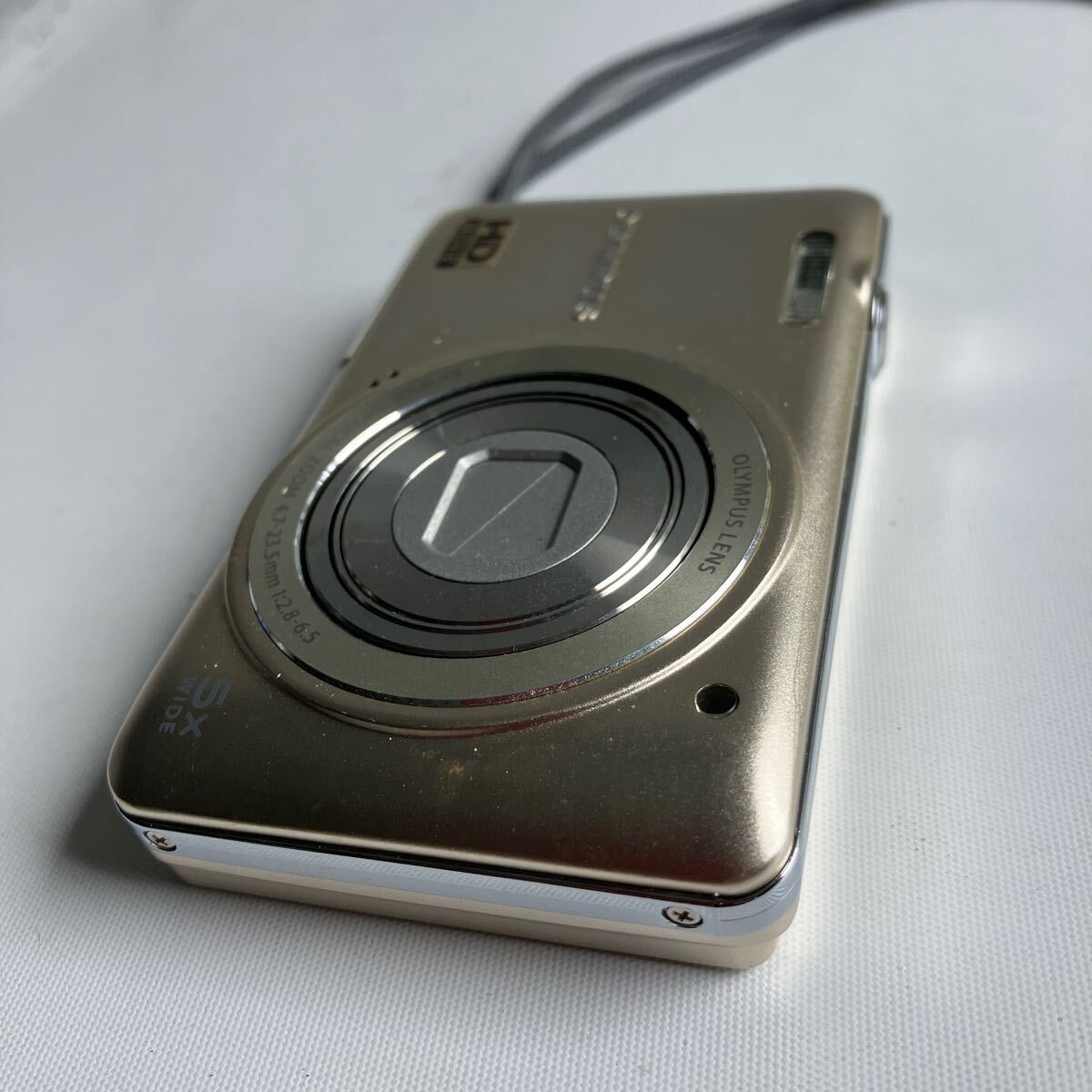 ▽【500円スタート】OLYMPUS オリンパス コンパクトデジタルカメラ VG-145 シャンパンゴールド　バッテリー付属 本体のみ_画像6