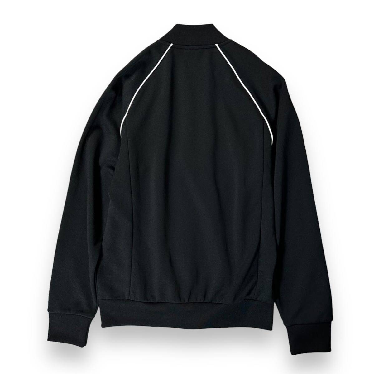 【美品】adidas originals アディダス オリジナルス SST クラシックノーカラートラックジャケット ジャージ トレフォイル ブラック Lサイズ_画像3