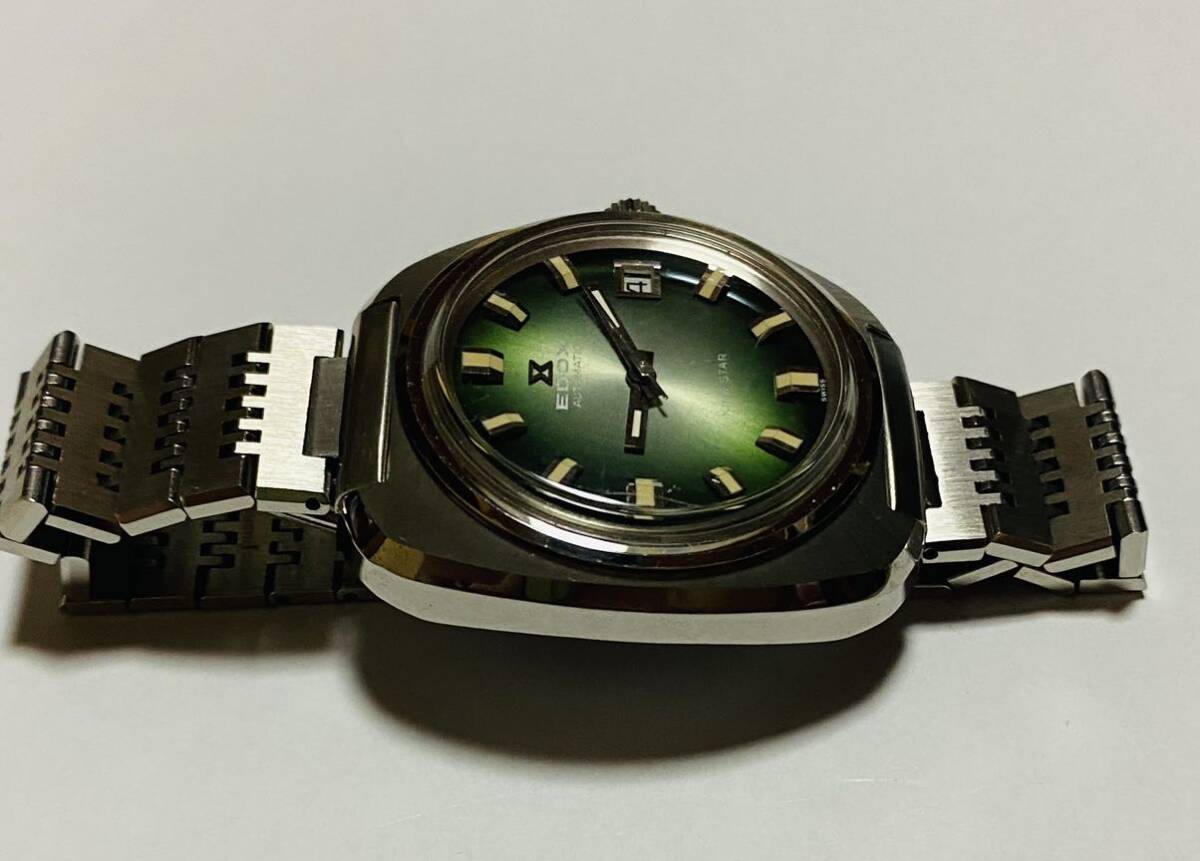 希少品 EDOX エドックス KING STAR キングスター AUTOMATIC 自動巻き メンズ 腕時計 未使用品の画像4