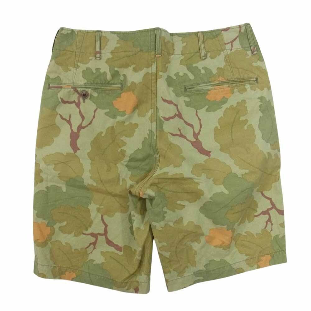 COOTIE Koo tea camouflage pattern camouflage botanikaru Short shorts khaki series S[ used ]