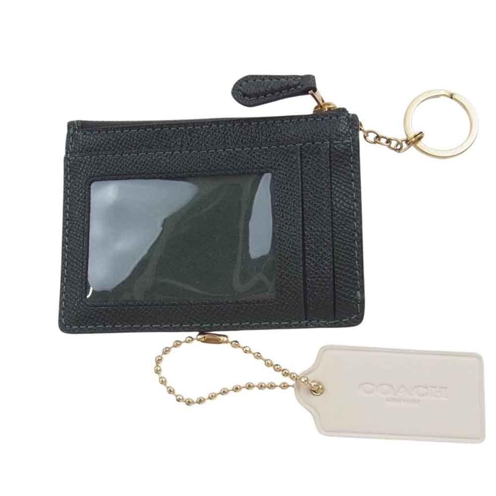 COACH コーチ スキニー ID ケース グリーン系【中古】_画像2