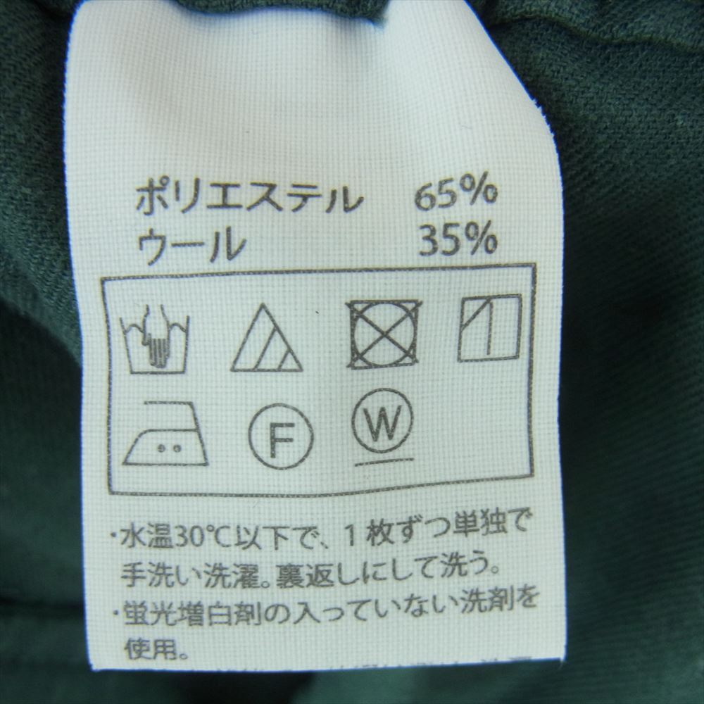 COOTIE クーティー 2タック ワイド イージー パンツ 日本製 グリーン系 M【中古】の画像6