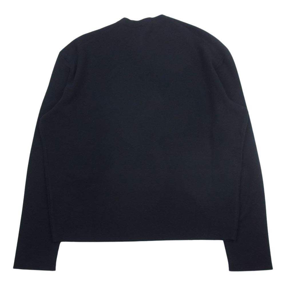 JIL SANDER ジルサンダー クルーネック ニット セーター ブラック系 50【中古】_画像2