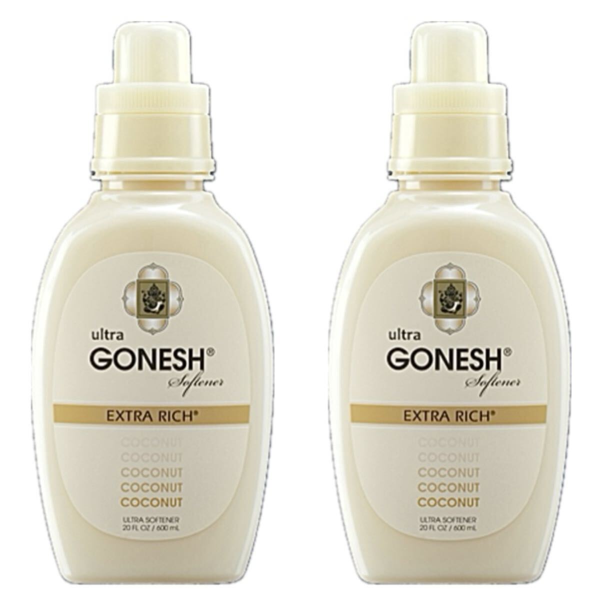 GONESH ガーネッシュ ウルトラソフナー 濃縮タイプ 柔軟剤 600mL COCONUT ココナッツの香り 新品未開封 2個セット_画像1