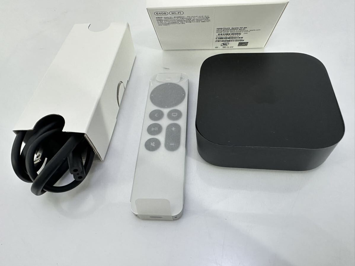 Apple  第３世代  AppleTV  4K 64GB  Wi-Fi  MN873J/A-A2737.  限定保証内  中古品の画像2