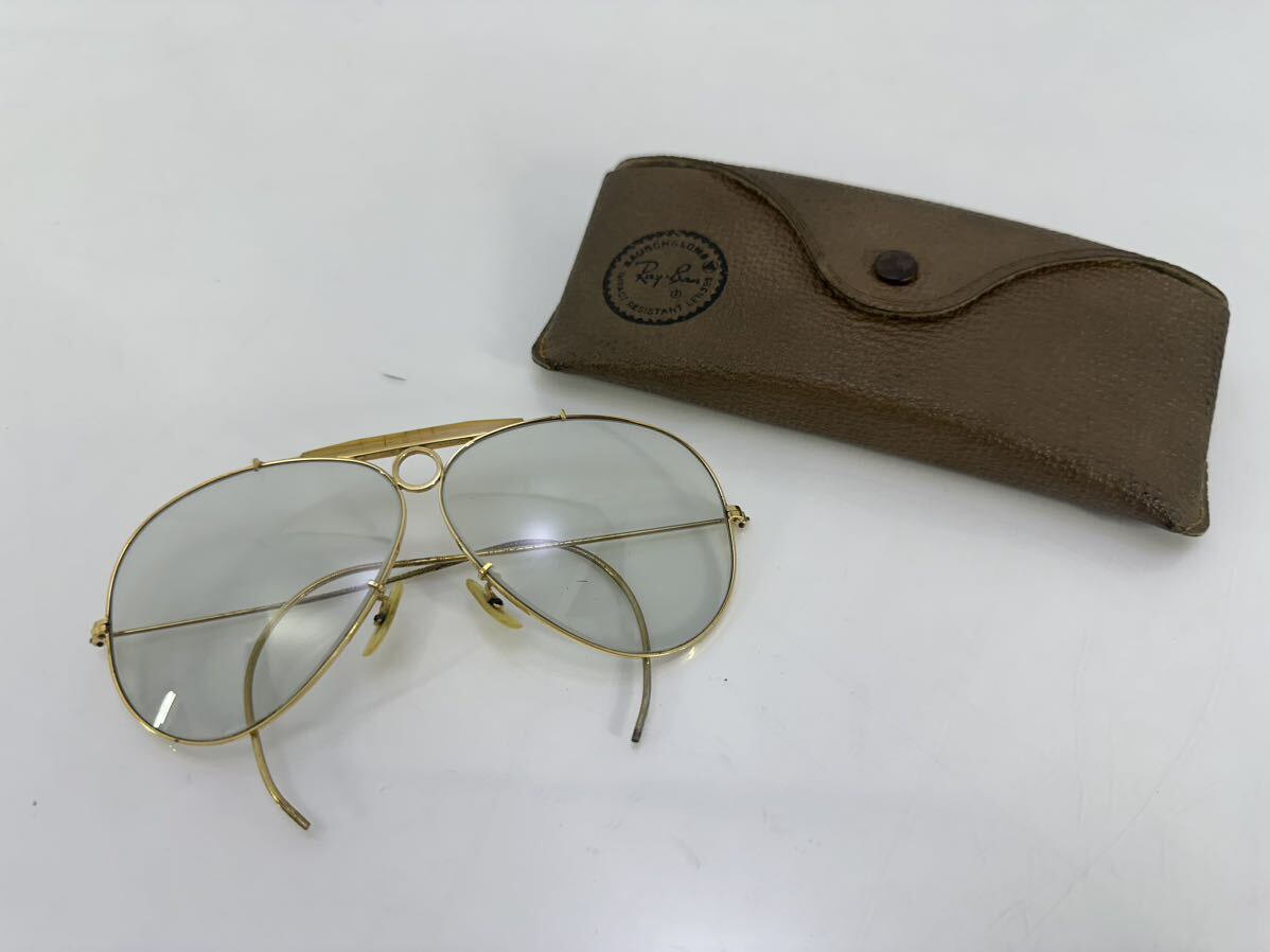 Ray-Ban レイバン  サングラス  中古品  ゴールドフレーム 少々難あり（＃A211の画像1