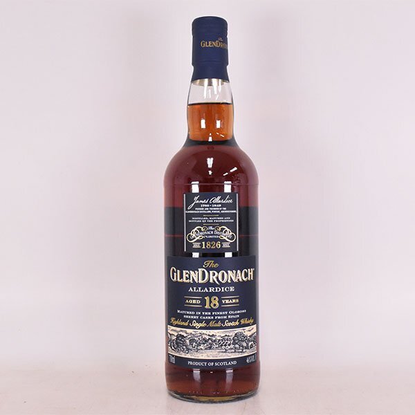 1円～★グレンドロナック 18年 アラダイス ＊箱付 700ml 46% ハイランド GLENDRONACH D210047の画像2