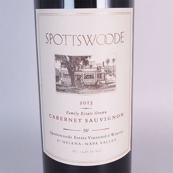 ★スポッツウッド カベルネ ソーヴィニヨン 2015年 赤 750ml 14.4% ナパヴァレー Spottswoode TD21019の画像1