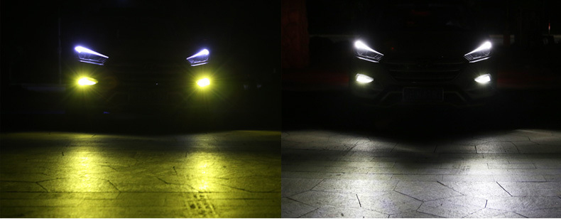 [送料無料 神奈川県から発送] 即納 LED フォグランプ ヘッドライト H11 ホワイト・イエロー 2色切替え 12V 9600ルーメン 6000K・3000Kの画像8