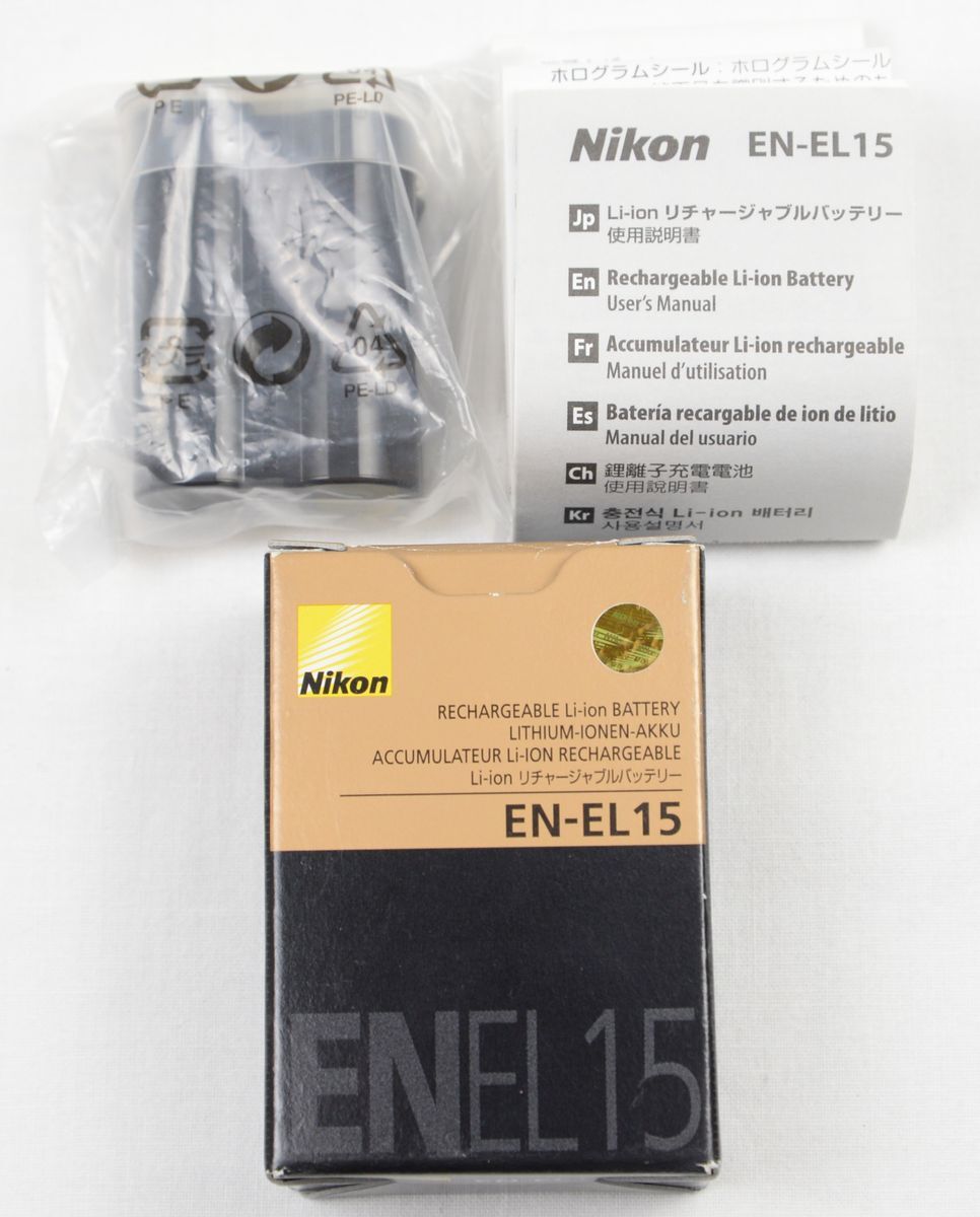 ●ニコン NIKON 純正品　Li-ionリチャージャブルバッテリー EN-EL15　未使用保管品_画像4