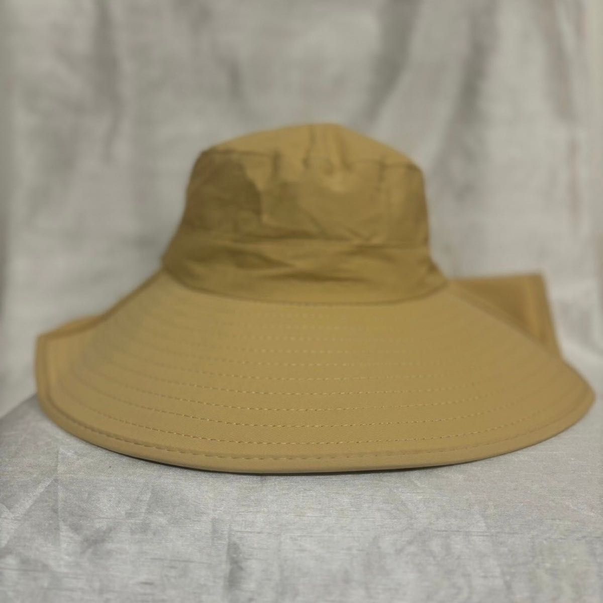 日よけ　帽子　ハット　UVカット  つば広   紫外線   ベージュ　バケハ UV 無地 シンプル　接触冷感　熱中症対策　散歩
