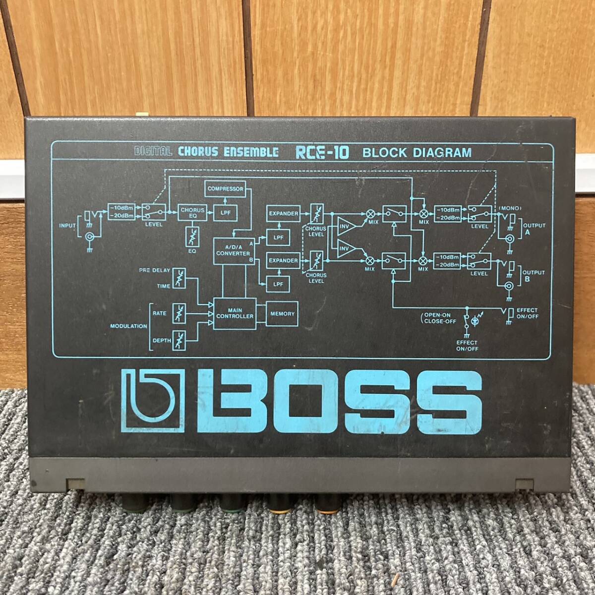 BOSS(ボス) DIGITAL CHORUS/ENSEMBLE デジタル コーラス/アンサンブル エフェクター RCE-10 BK マイクロラックシ ハーフラックサイズ 中古の画像2