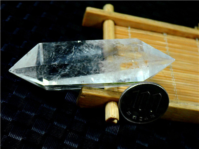 「在庫処分」AAA級天然ハーキマーダイヤモンド水晶六角柱169B2-12B112bの画像1