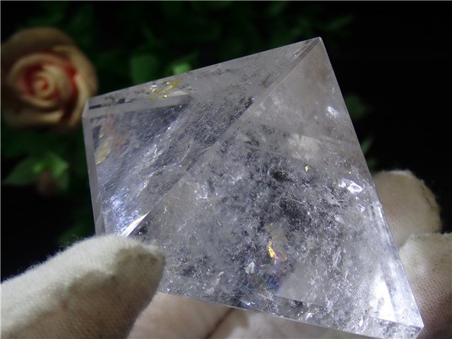 AAA級天然水晶ピラミッド179B8-50B04bの画像5